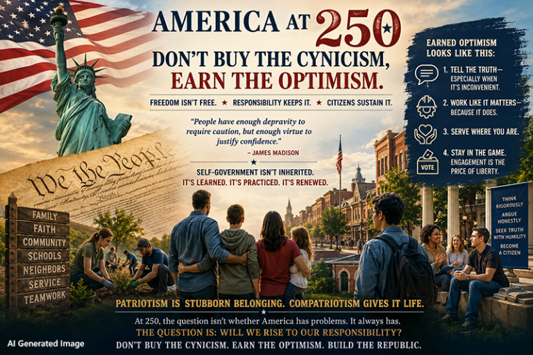 America at 250: Don’t Buy the Cynicism, Earn the Optimism