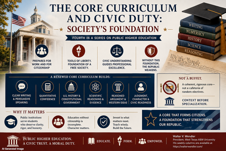 The Core Curriculum and Civic Duty: Society’s Foundation